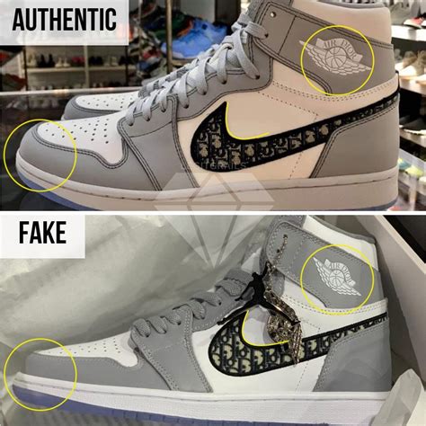 air dior fake vs real|unauthorized jordans.